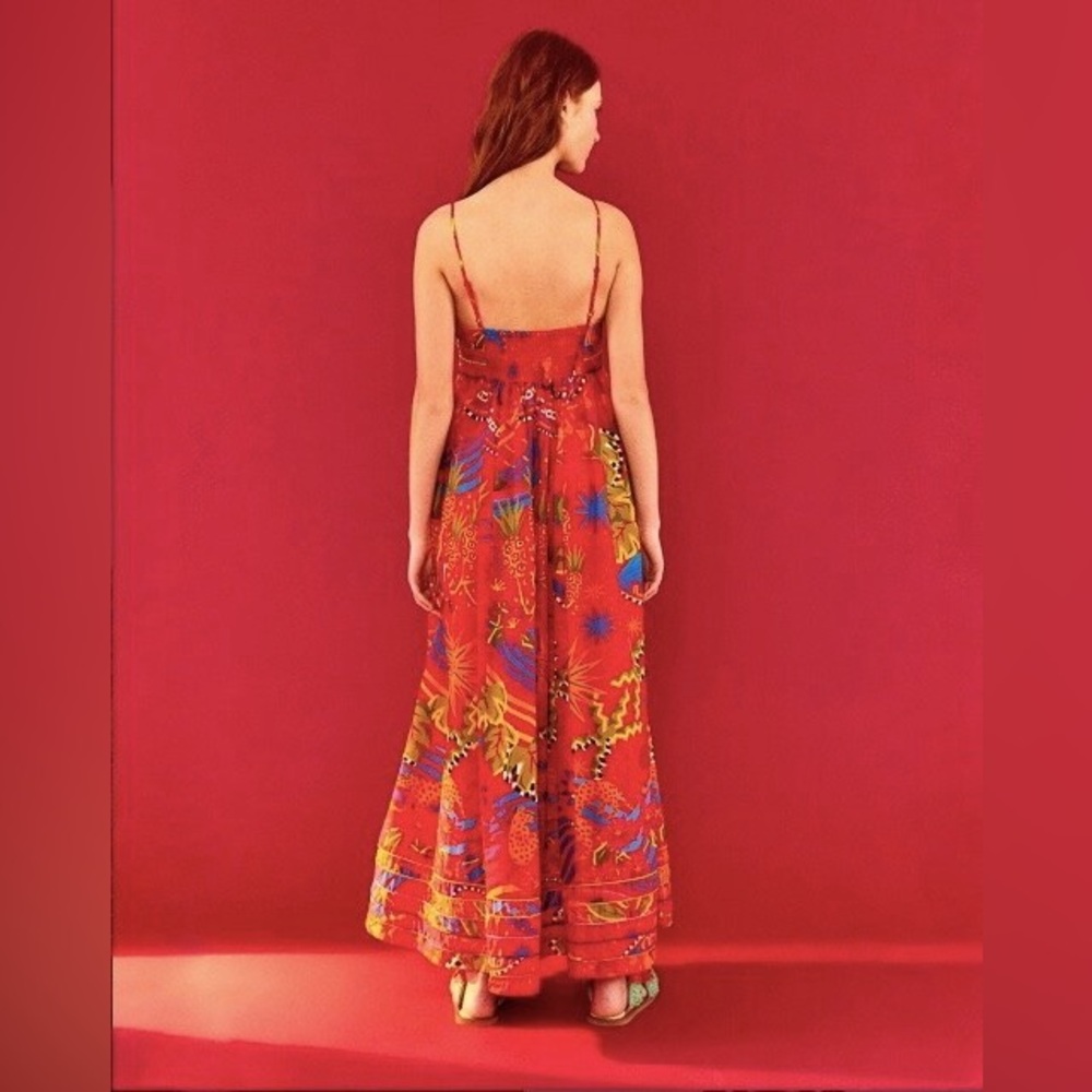 Farm Rio Printed Cotton-Voile Maxi Dress - Picture 2 of 8